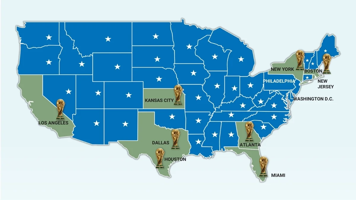 World Cup hotel bookings lag in most U.S. host cities