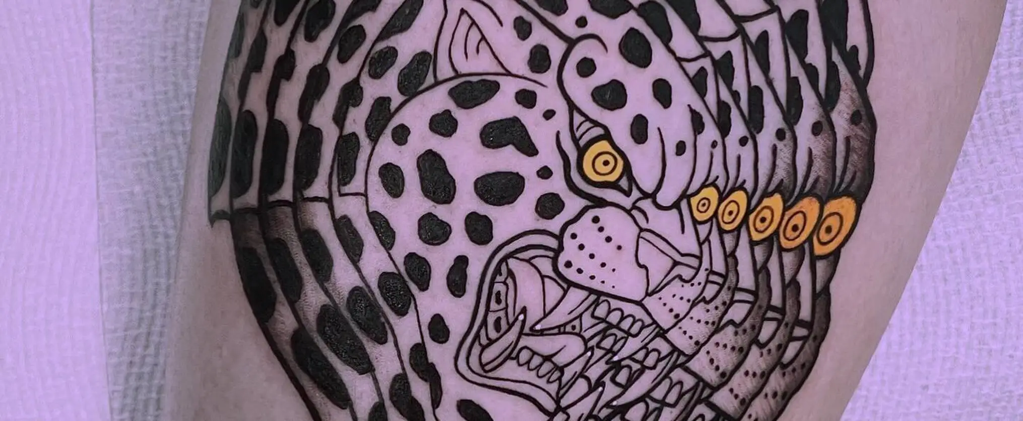 Optical illusion tattoos use geometry to create warped, surreal skin art