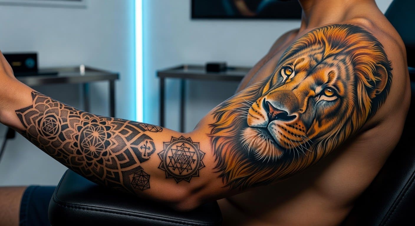 Dotwork and realism redefine geometric tattoos in 2026