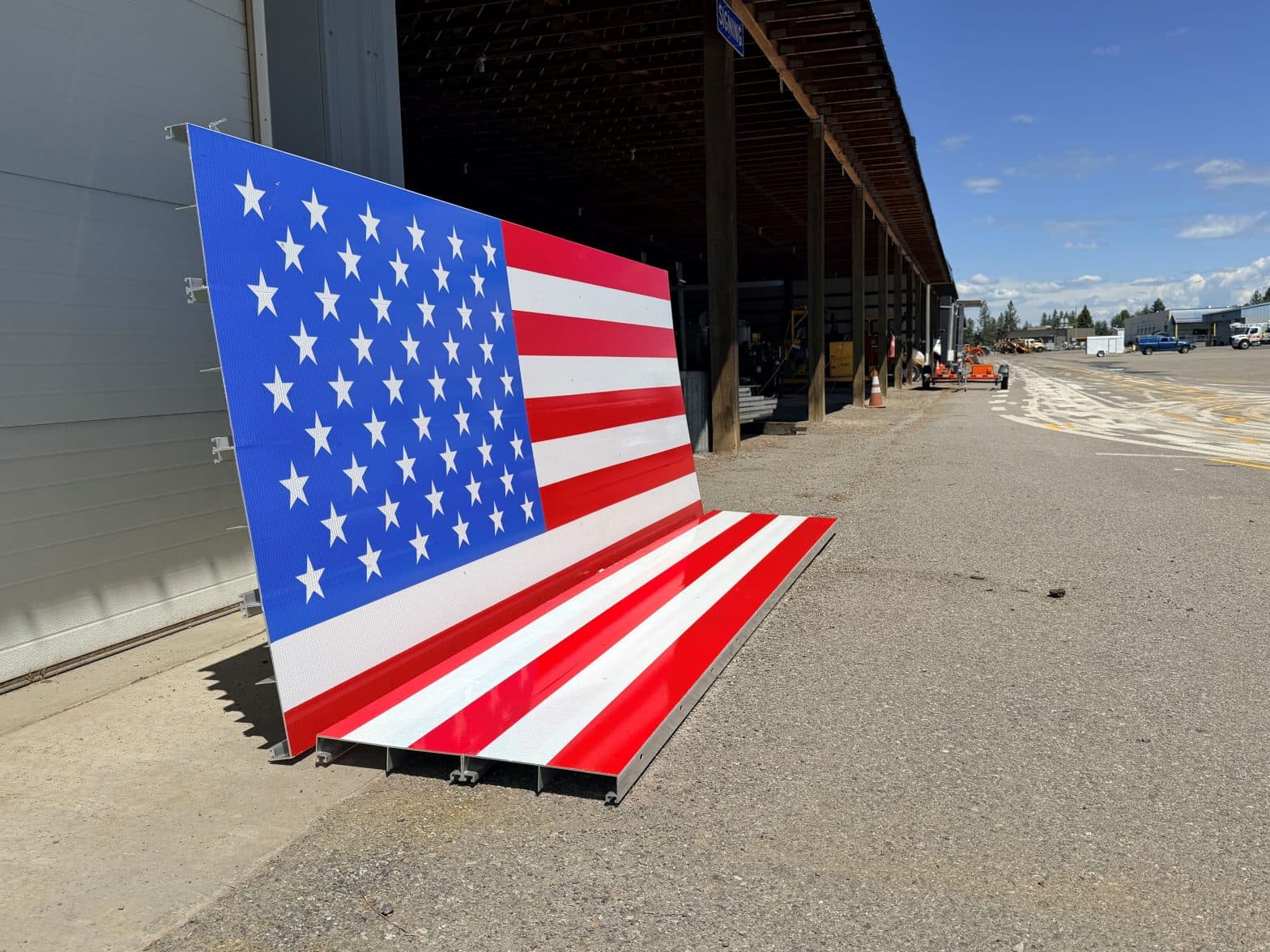 New flag display at Fourth of July Pass honors Mullan Road history