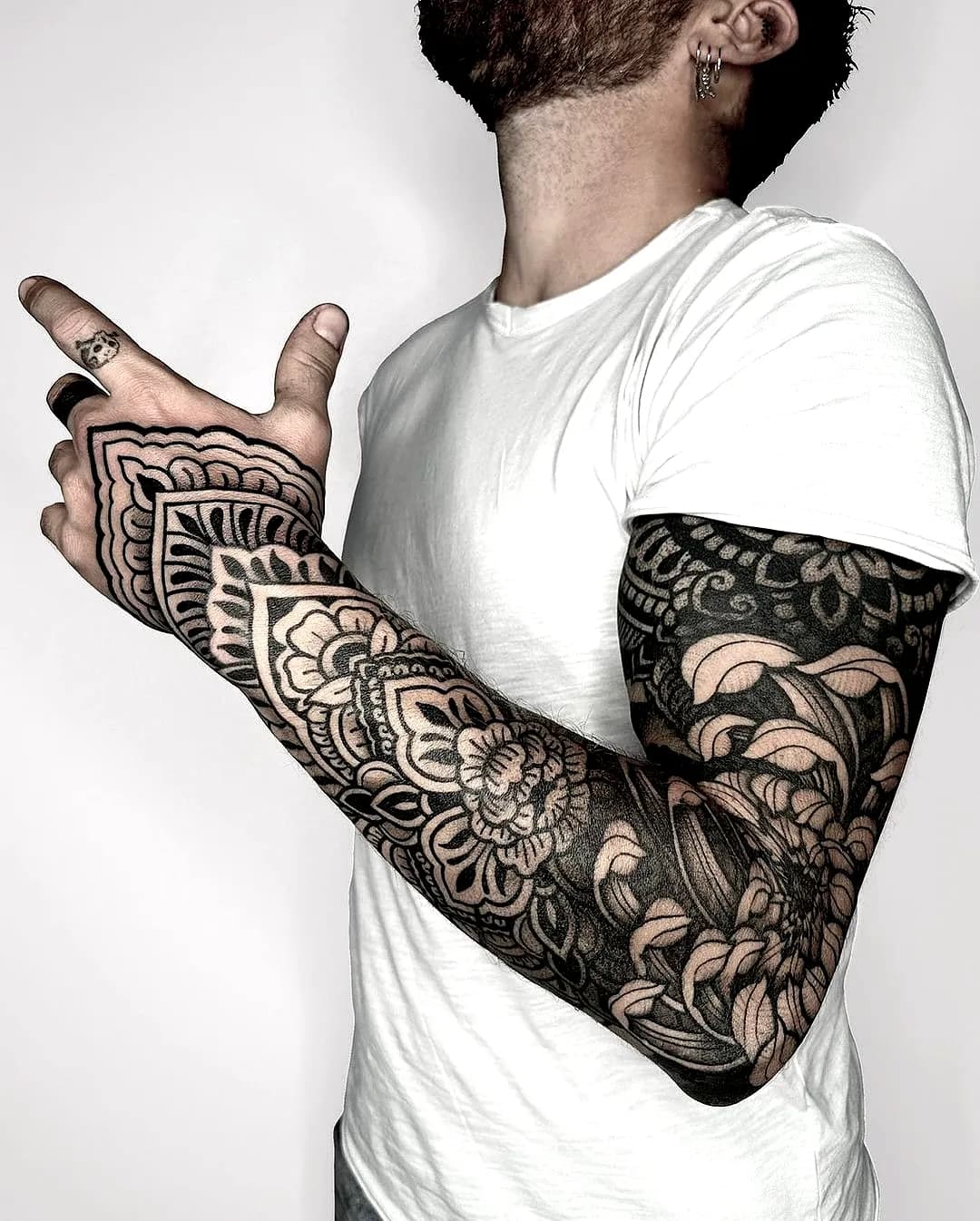 Geometric Tattoos Blend Precision, Florals, Symbols, and Personal Meaning