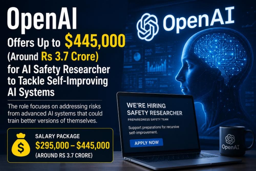 OpenAI offers $445,000 safety job to prepare for self-improving AI