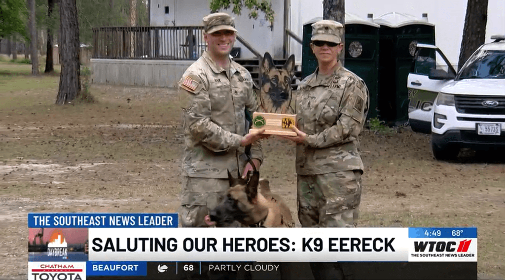 Award-winning military working dog guards presidents, serves overseas