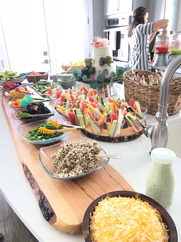 Baby shower menus mix themed dishes with inclusive crowd-pleasers