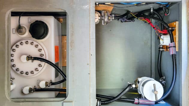 Diagnosing a diesel fuel failure aboard a vintage Voyager 38 at sea