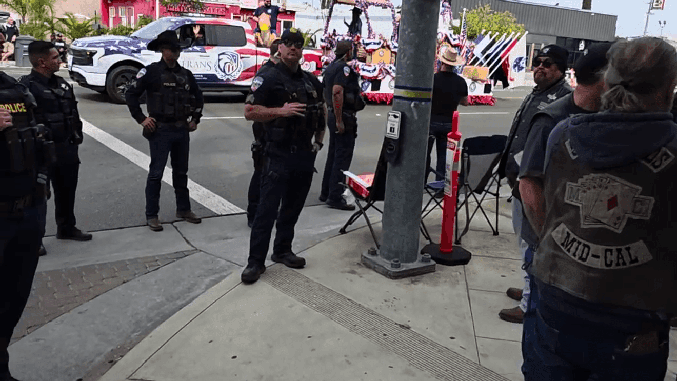 Clovis Rodeo Parade clash sparks free-speech questions over club patches