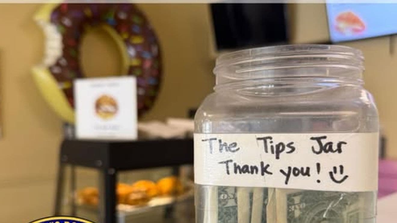 Clovis police drone tracks suspect in donut shop tip jar theft