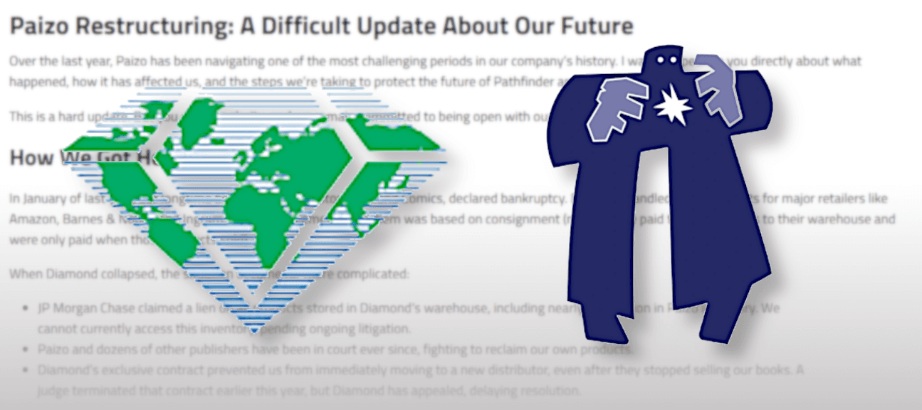Paizo restructures after Diamond bankruptcy leaves $10 million in inventory trapped