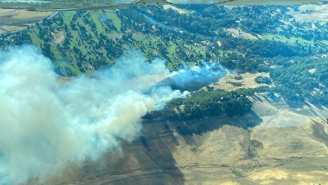 Trash-Sparked Grass Fire Burns Over 1,000 Acres in Douglas County