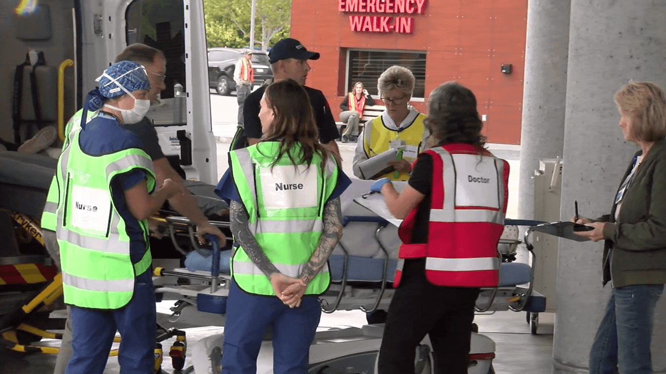 Simulated plane crash drills Humboldt County mass-casualty response at Murray Field