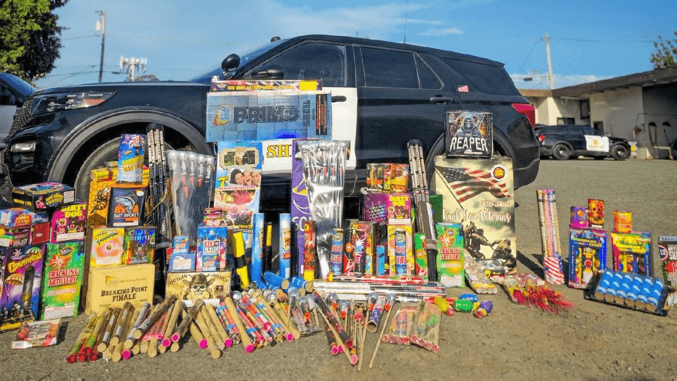 Humboldt County deputies seize 150 pounds of illegal fireworks over holiday weekend