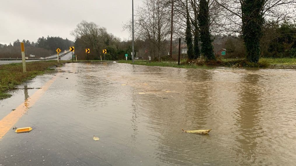 Winter Storm Flooding Shuts Multiple Humboldt County Roads