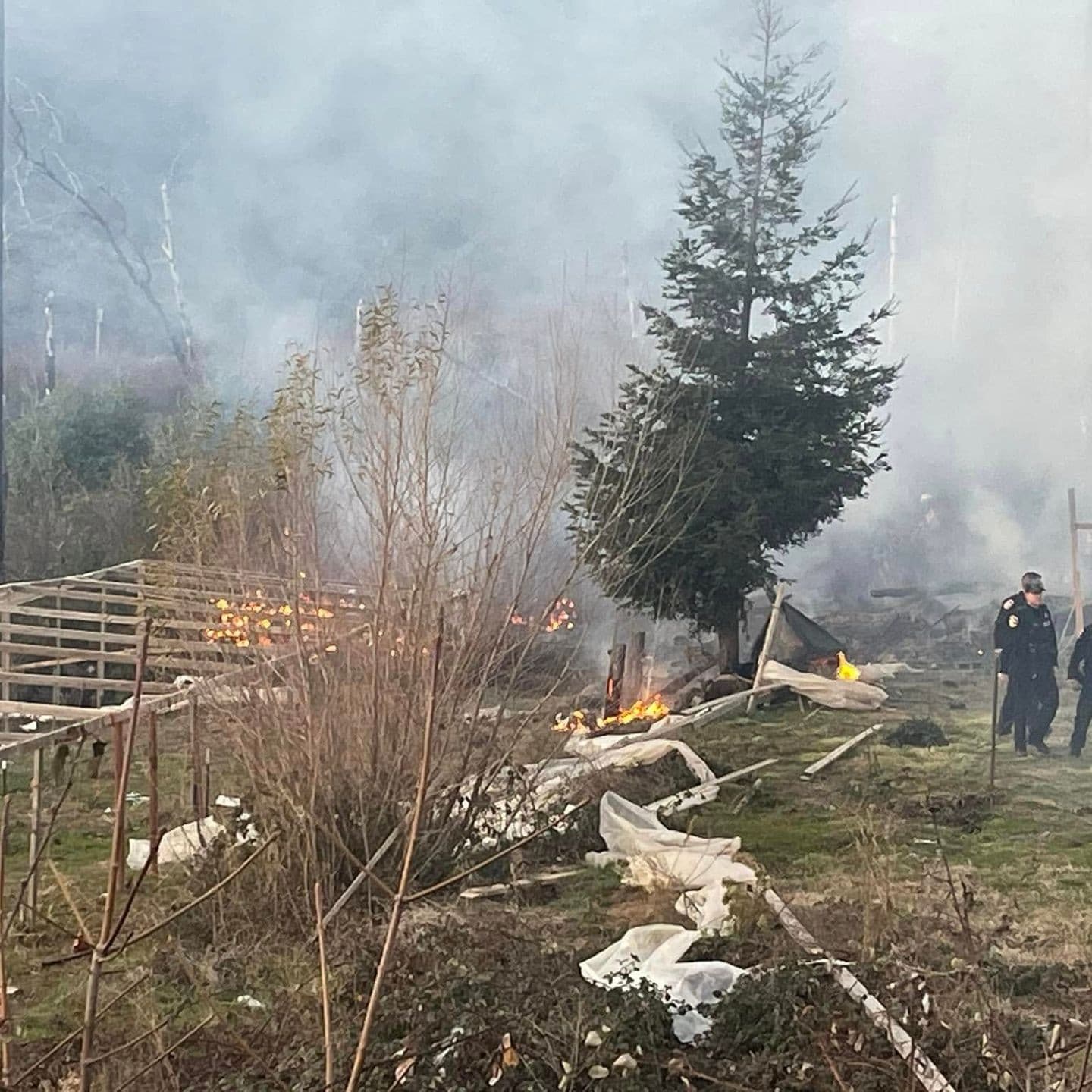 Small Vegetation Fire Near Petrolia Contained Quickly on Conklin Creek Road
