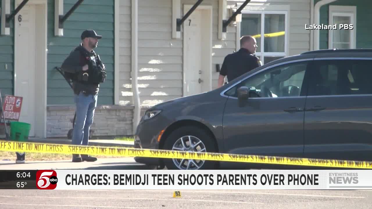Bemidji teen charged in shooting of parents after phone dispute