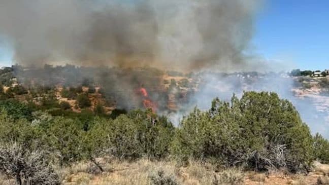 15-Acre Brush Fire Near Blanco Breaks Out in San Juan County