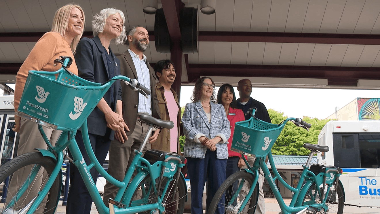 Eugene leaders push bike share, e-scooters as transit partners