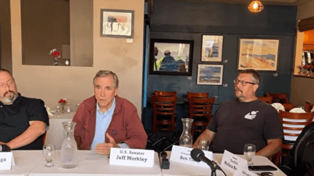 Merkley hears Lane County businesses on rising costs, housing strain