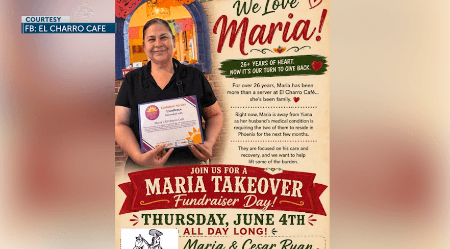 El Charro Café fundraiser aids Yuma waitress after husband’s surgery