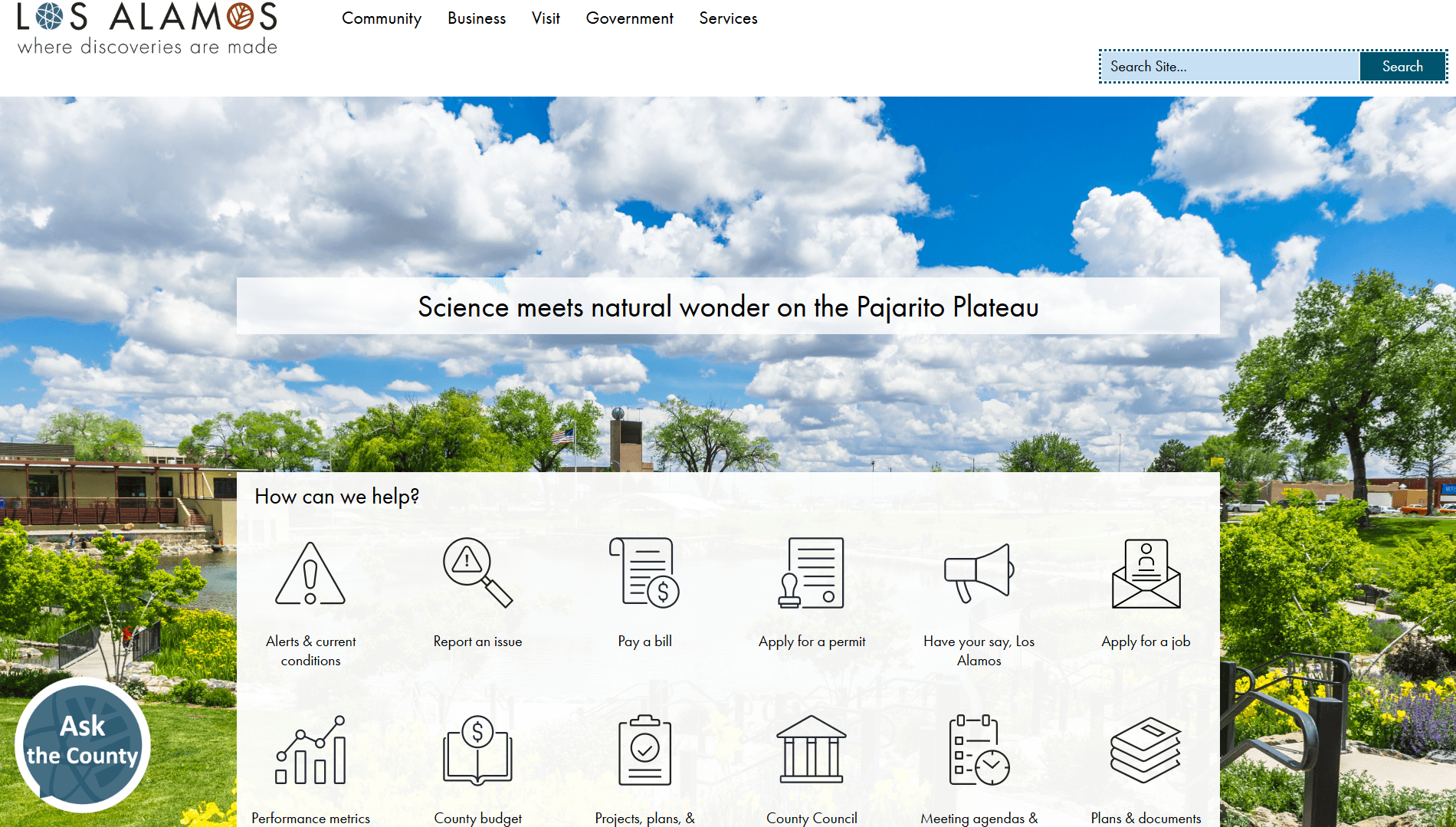 Los Alamos County redesigns website to improve public access