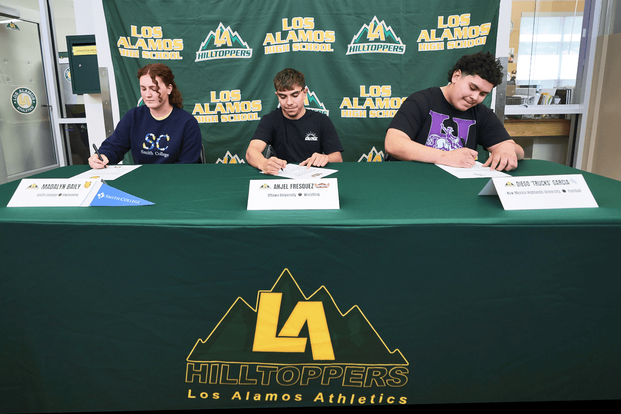 Three Los Alamos High athletes sign letters of intent