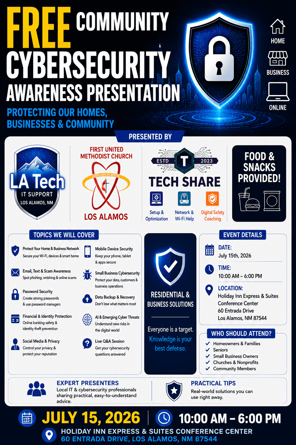 Free cybersecurity event to help Los Alamos residents spot scams