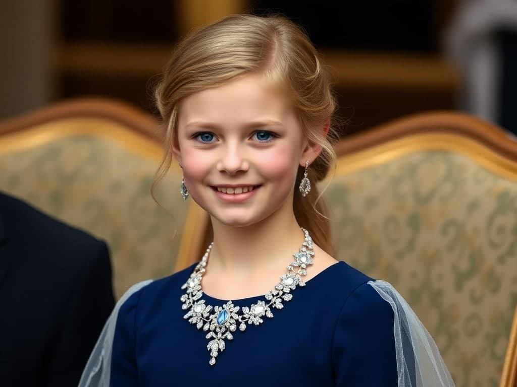 Princess Estelle's Birthday Portraits Shot in Prince Bertil's Apartment, Highlight Meaningful Jewelry