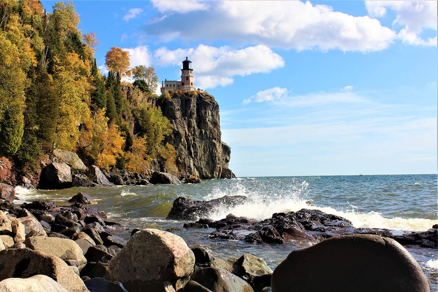 Split Rock Lighthouse rose from Lake Superior shipping dangers