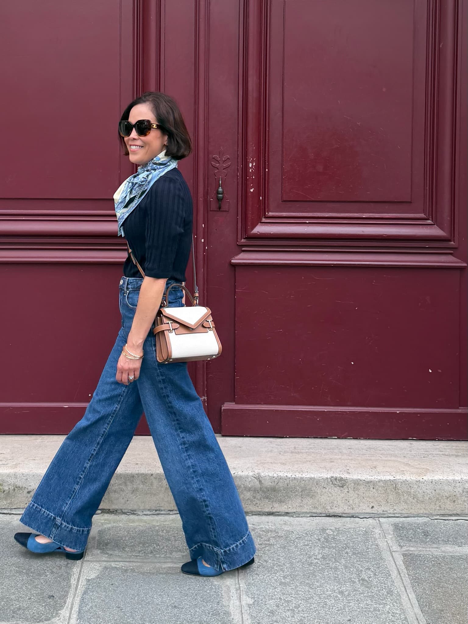 Paris’s wide-leg jeans become the capsule wardrobe staple