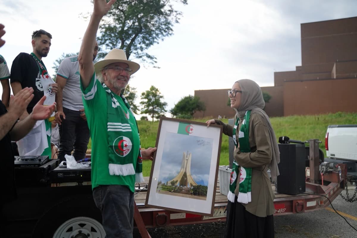 Lawrence artists create diplomatic gifts for Team Algeria World Cup welcome