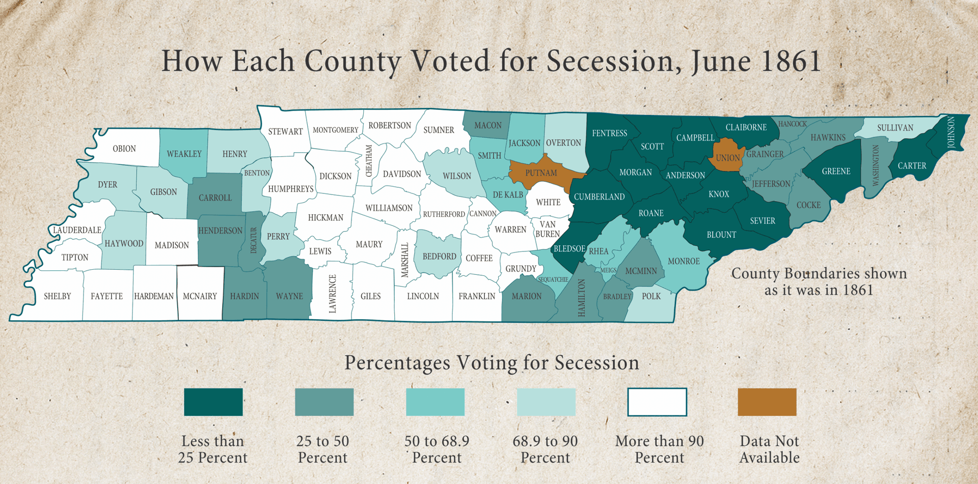 Decatur County stood with the Union in Tennessee's secession vote