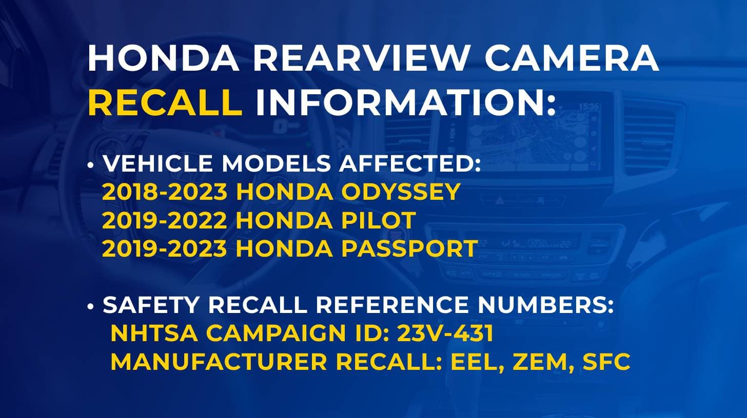 Honda recalls 325,588 Odysseys over rearview camera failure risk