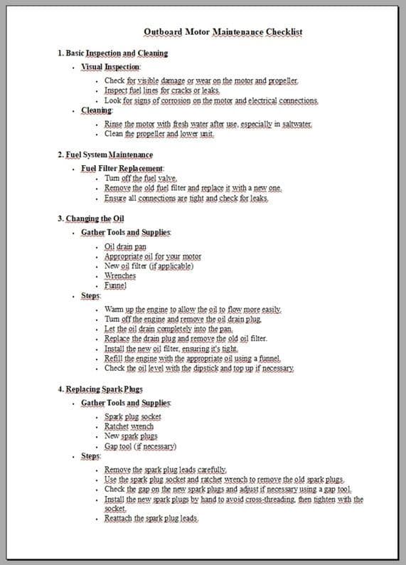 Small Outboard Maintenance Checklist Covers Every Trip to Annual Tasks