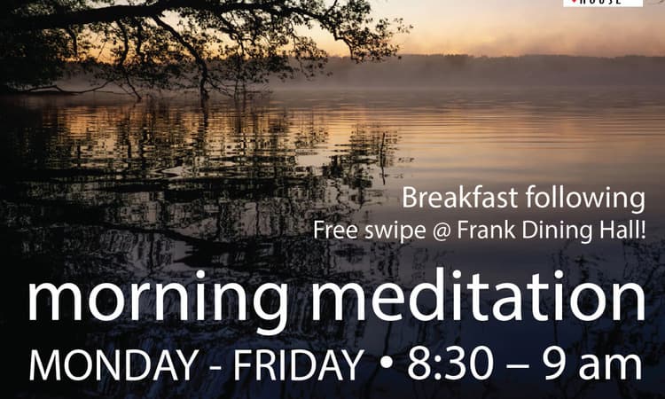 Colgate adds free breakfast to morning meditation for students