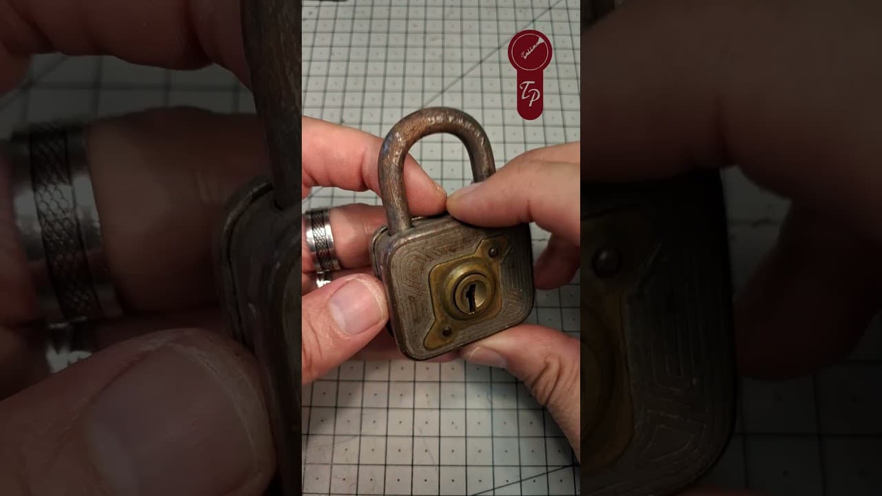 BosnianBill’s LockLab spotlights vintage French padlock FTH nº34 open