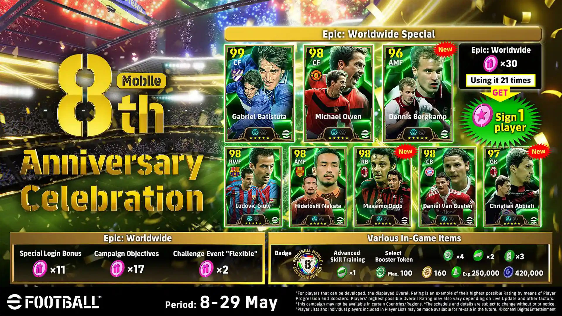 eFootball Mobile 9th anniversary brings Drogba chance deals, free Show Time picks