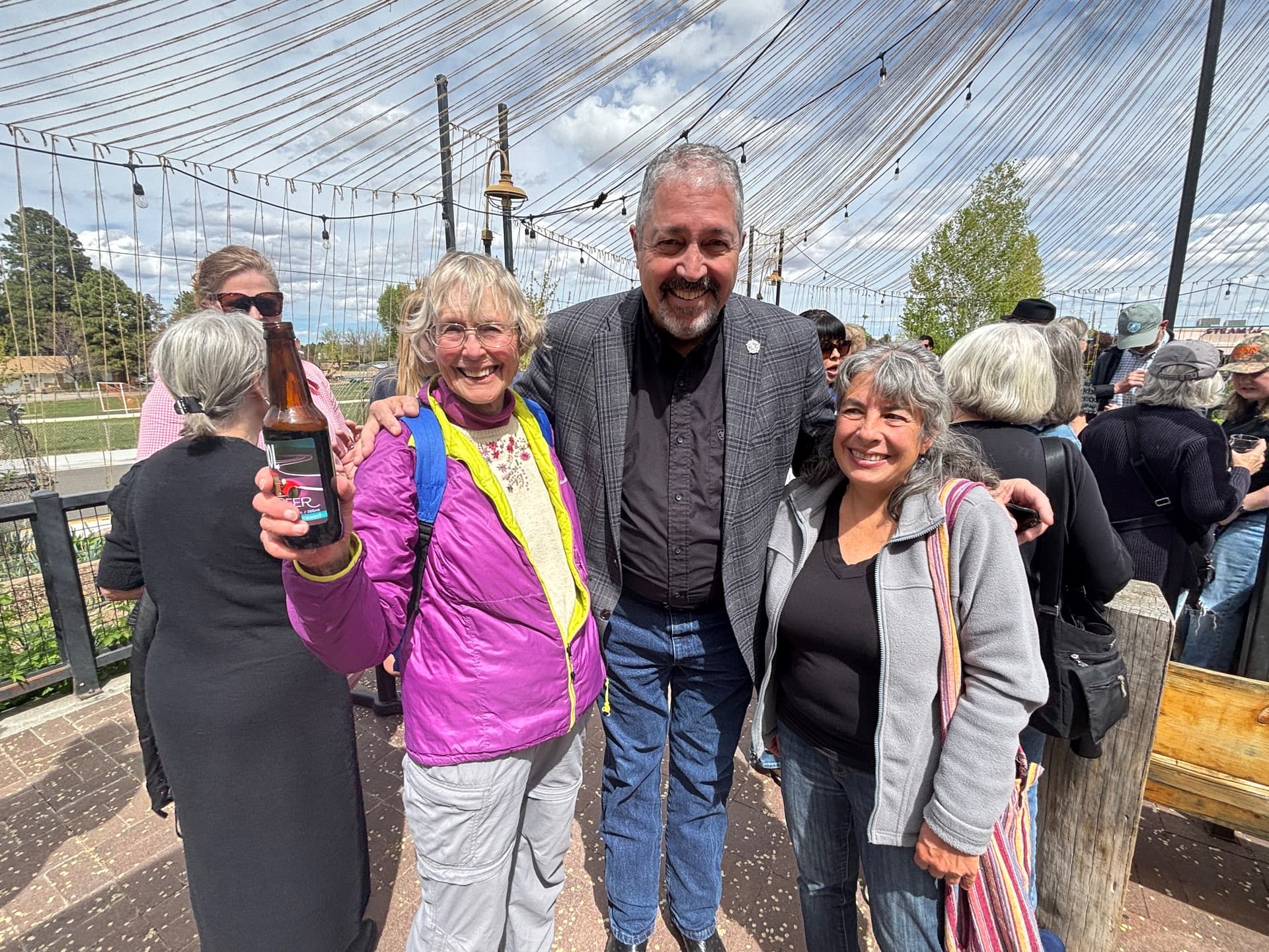 Democratic candidates meet with Los Alamos voters at Bathtub Row event
