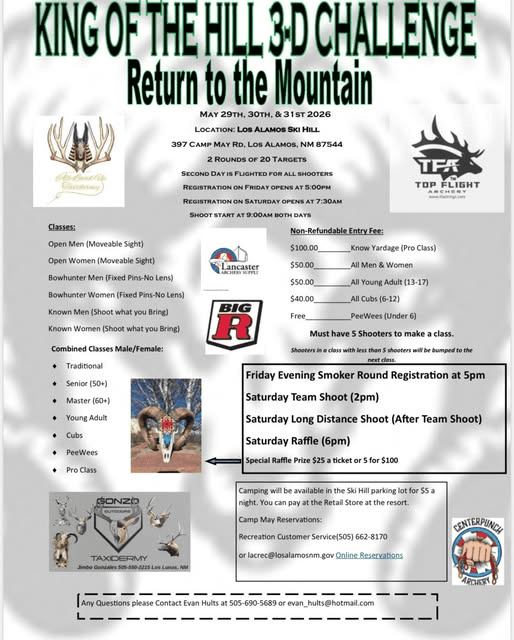 Pajarito Mountain closes parts of ski hill for archery challenge