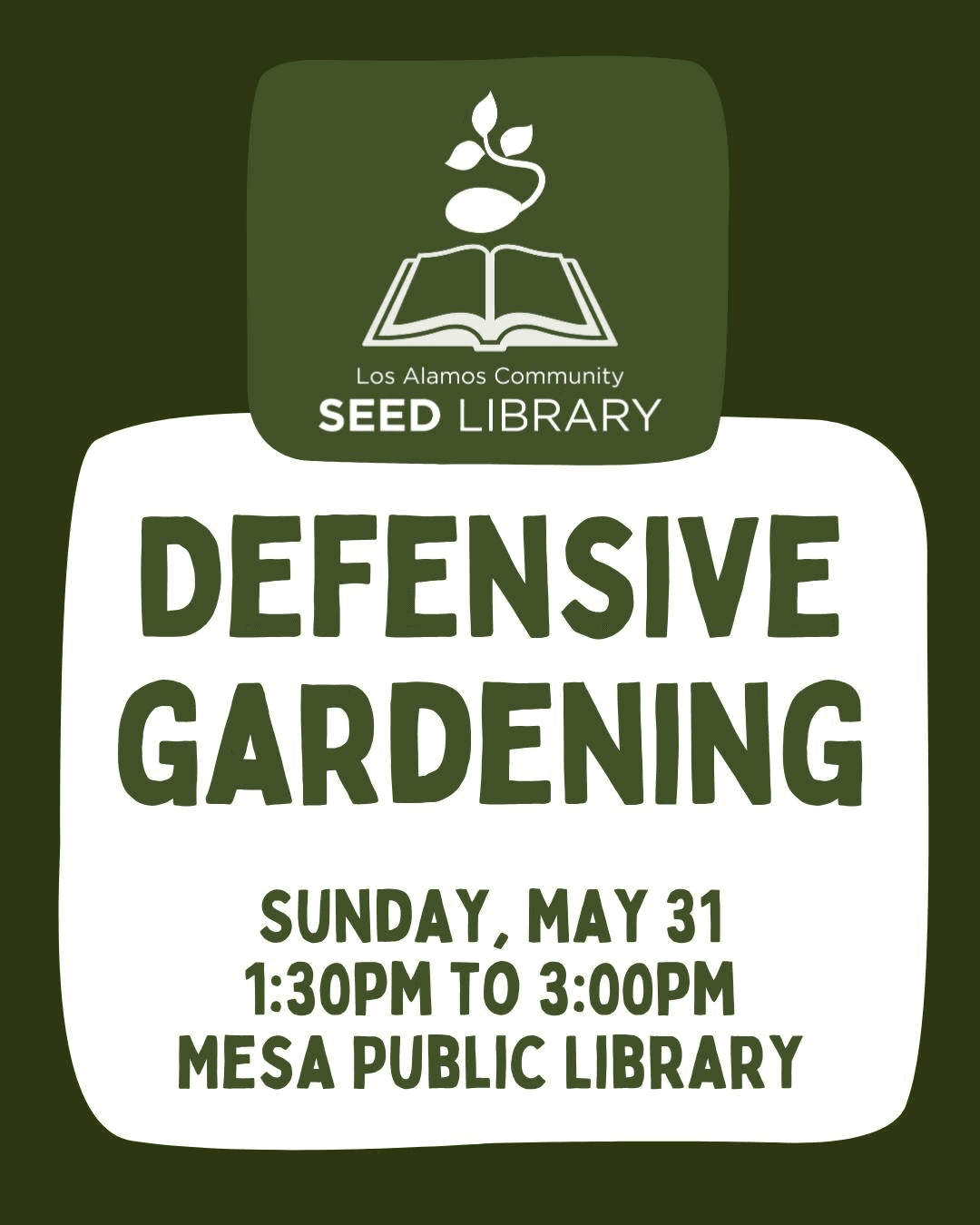 Los Alamos Public Library panel focuses on defensive gardening
