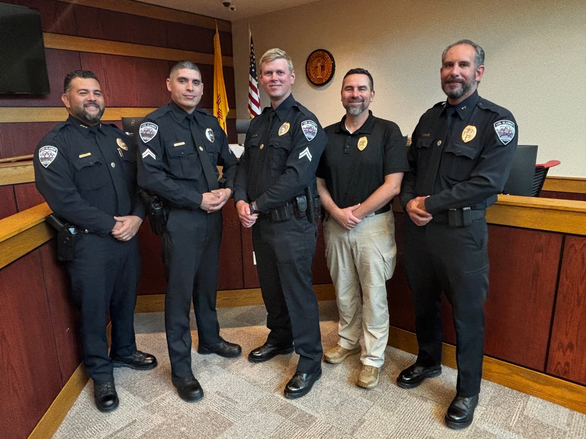 Los Alamos Police swear in two new corporals at public ceremony