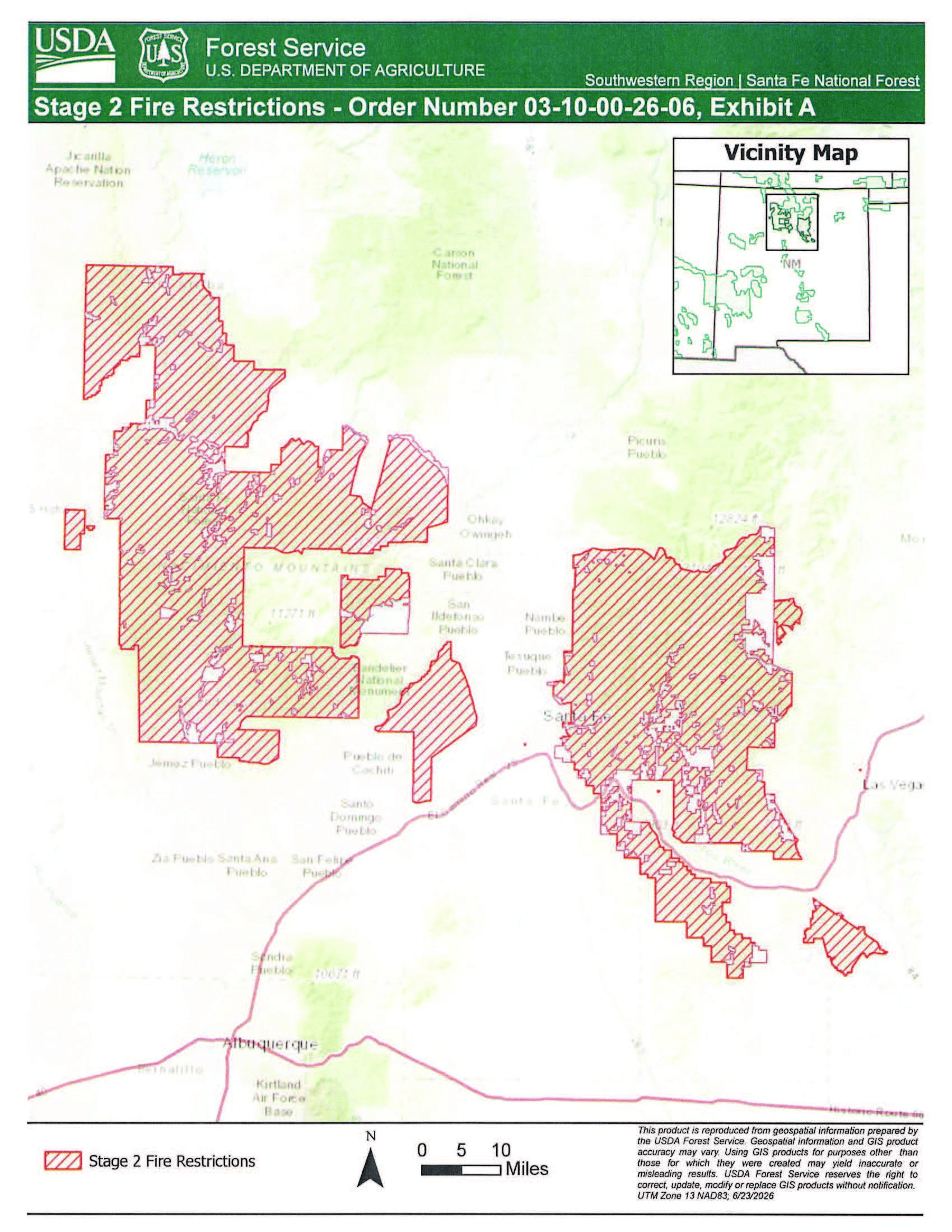Santa Fe National Forest imposes Stage II fire restrictions through September