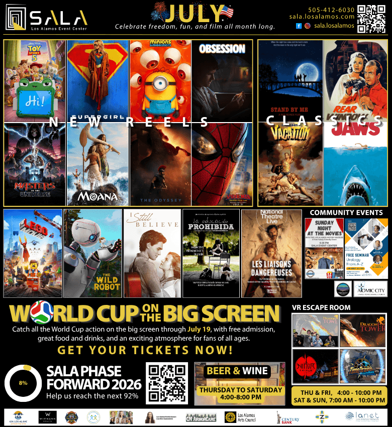 SALA fills July with movies, community events and World Cup viewing