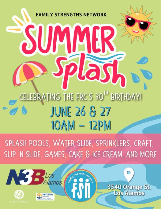 Family Strengths Network to mark 30 years at Summer Splash