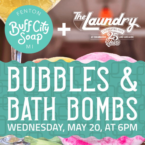 Bubbles & Bath Bombs turns bath making into a dinner-night event