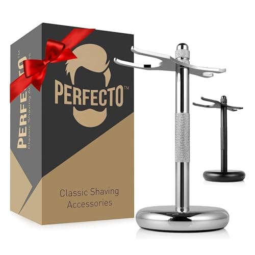 Wet shaving brush stands guide helps brushes dry and last longer