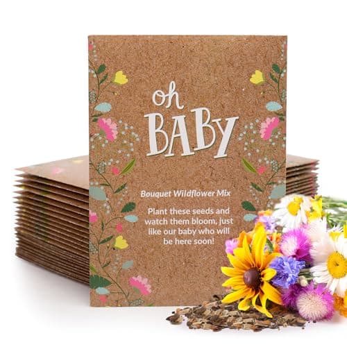 Seed packet favors add eco-friendly keepsakes to baby showers