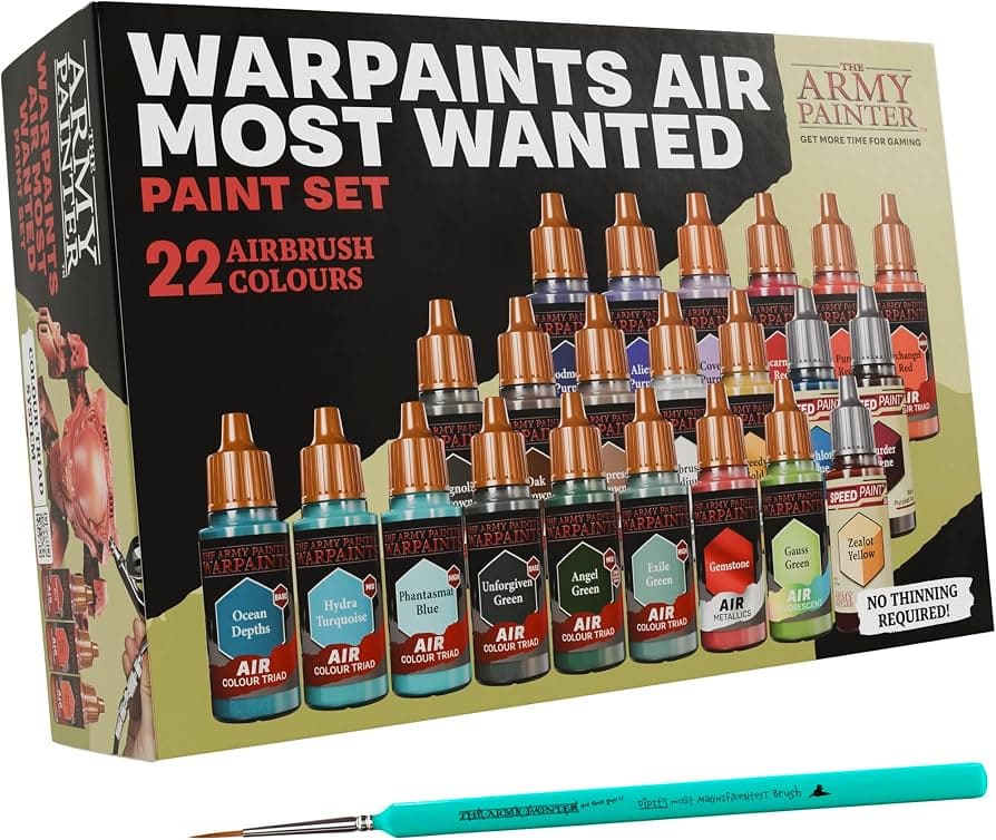 Miniature painters get a guide to the best airbrush paints