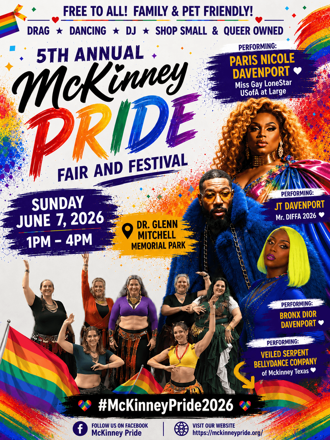 McKinney Pride draws biggest crowd yet despite rain, organizers say