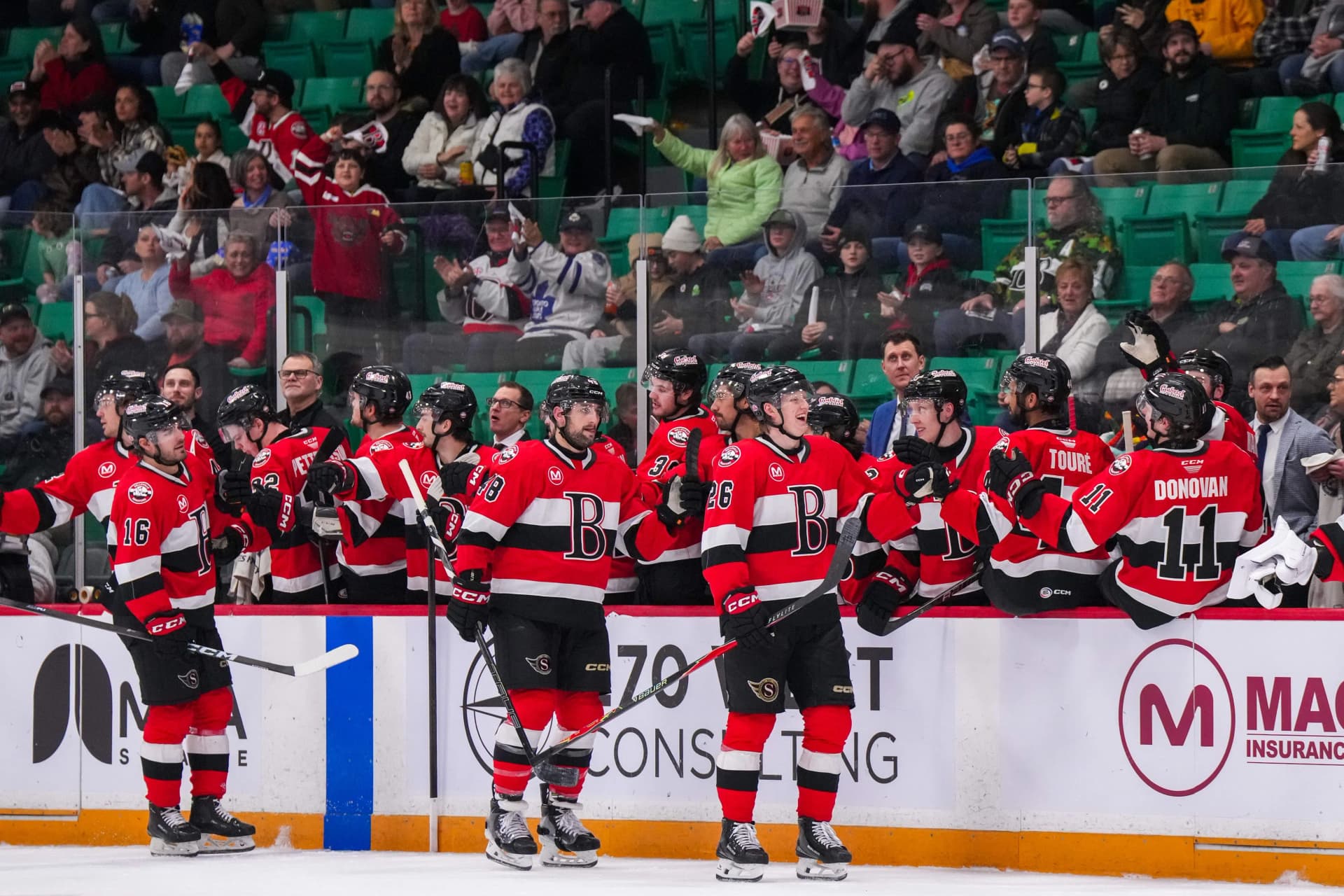 Belleville’s Seven-Goal Outburst Powers 7-3 Win Over Utica Comets