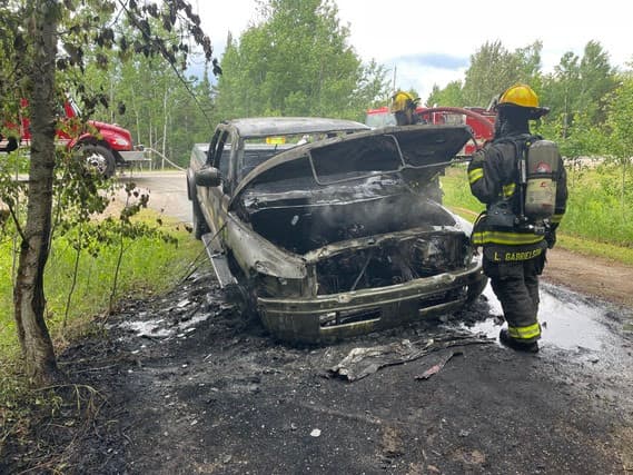 Orr man arrested after hit-and-run, pickup truck fire, DWI