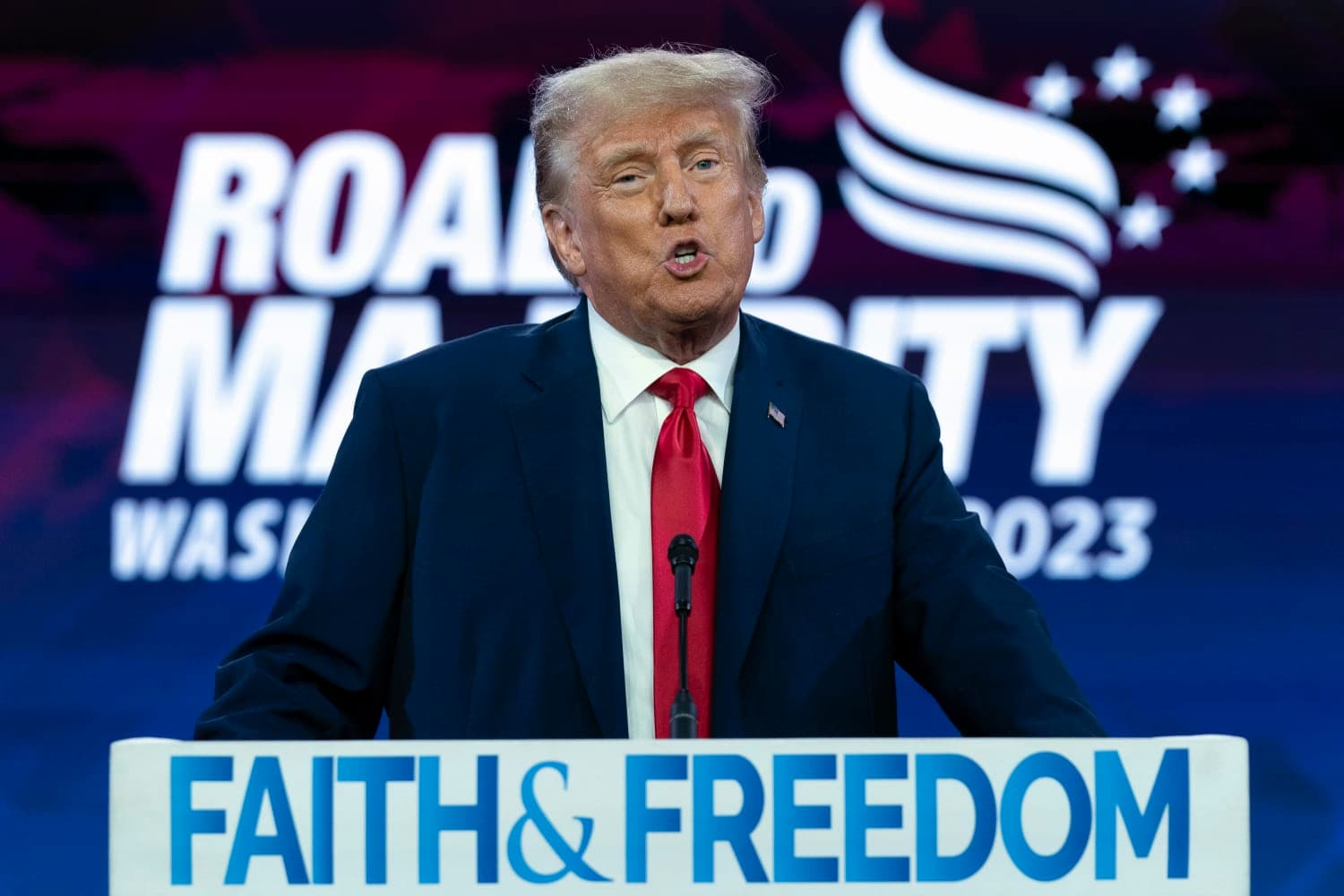 Trump warns religious conservatives communism is spreading in the US